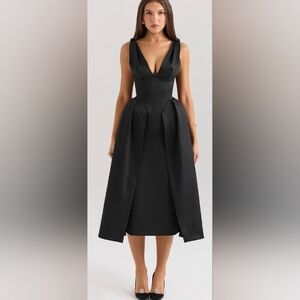 House Of Cb Elegant Black Evening Dress